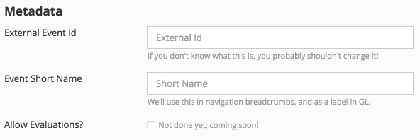 miscellaneous settings