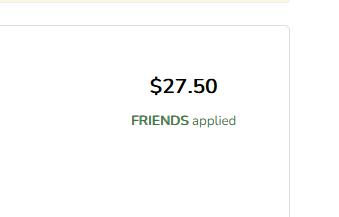 successful discounted fee application