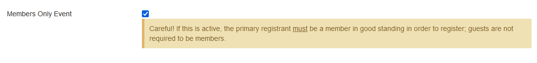 activating members only