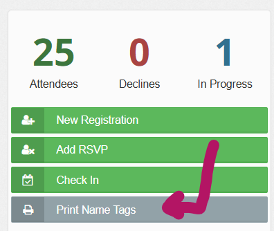 print name tag lin in sidebar