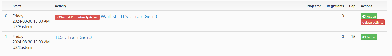 if the waitlist is active before it probably should be