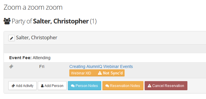 push to webinar provider