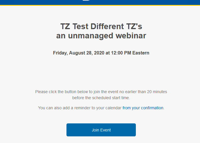 the reminder email