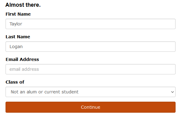 actual registration