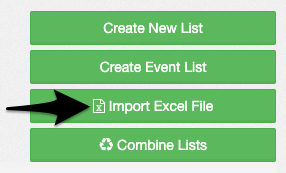 Import an Excel spreadsheet as a list using the Import Excel File button