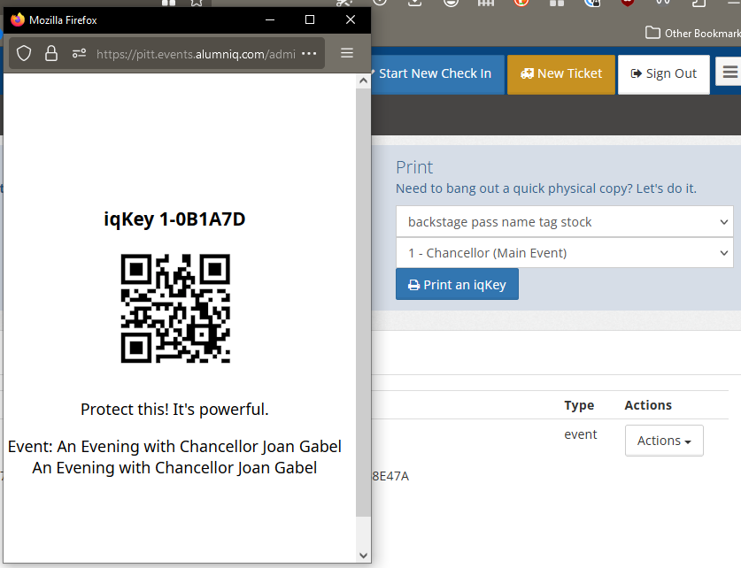 print your iqkey