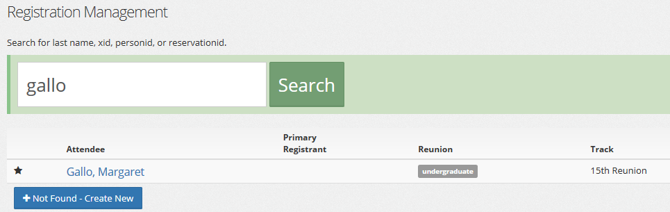 Finding a registrant
